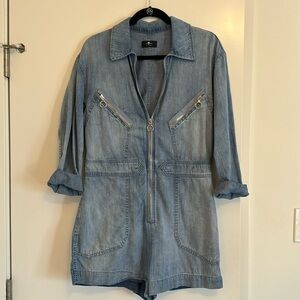 Seven for All Mankind light denim playsuit, size 6 M